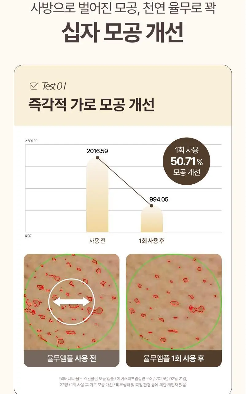 [쫀쫀모공/NEW] 리터니티 율무 모공 앰플 40ml 상세페이지 11